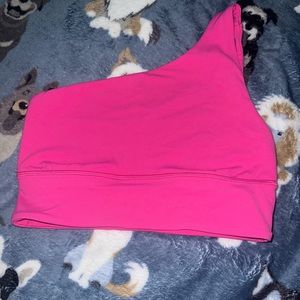 Sonic Pink 1 Strap Bra